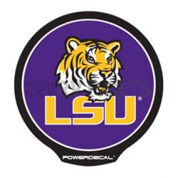 POWERDECAL Decal - Louisiana State University Tigers Logo Black Plastic 4-1/2 Inch - PWR170101