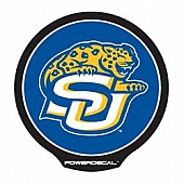 POWERDECAL Decal - Southern University Jaguars Logo Black Plastic 4-1/2 Inch - PWR170501