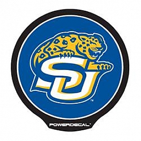 POWERDECAL Decal - Southern University Jaguars Logo Black Plastic 4-1/2 Inch - PWR170501