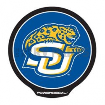 POWERDECAL Decal - Southern University Jaguars Logo Black Plastic 4-1/2 Inch - PWR170501