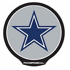 POWERDECAL Decal - Dallas Cowboys Logo Black Plastic 4-1/2 Inch - PWR1801