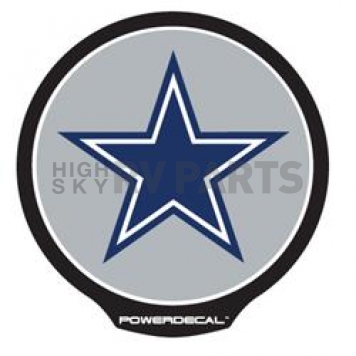 POWERDECAL Decal - Dallas Cowboys Logo Black Plastic 4-1/2 Inch - PWR1801