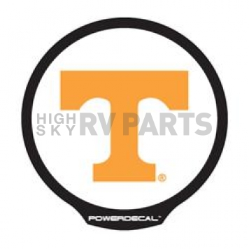 POWERDECAL Decal - University Of Tennessee Logo Black Plastic 4-1/2 Inch - PWR180101