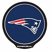 POWERDECAL Decal - New England Patriots Logo Black Plastic 4-1/2 Inch - PWR1501