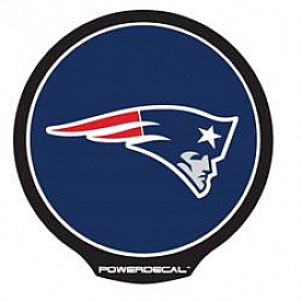 POWERDECAL Decal - New England Patriots Logo Black Plastic 4-1/2 Inch - PWR1501