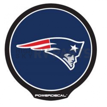 POWERDECAL Decal - New England Patriots Logo Black Plastic 4-1/2 Inch - PWR1501