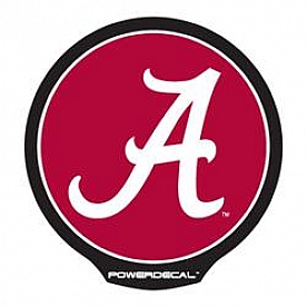 POWERDECAL Decal - University Of Alabama Logo Black Plastic 4-1/2 Inch - PWR150101