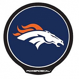 POWERDECAL Decal - Denver Broncos Logo Black Plastic 4-1/2 Inch - PWR1601