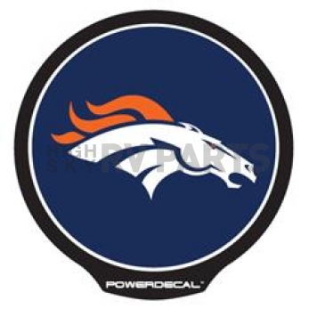 POWERDECAL Decal - Denver Broncos Logo Black Plastic 4-1/2 Inch - PWR1601