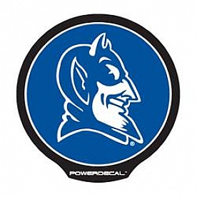POWERDECAL Decal - Duke University Blue Devils Logo Black Plastic 4-1/2 Inch - PWR130401