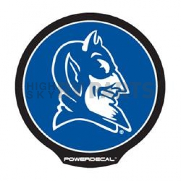 POWERDECAL Decal - Duke University Blue Devils Logo Black Plastic 4-1/2 Inch - PWR130401