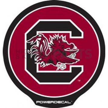 POWERDECAL Decal - University Of South Carolina Gamecocks Logo Black Plastic 4-1/2 Inch - PWR120101