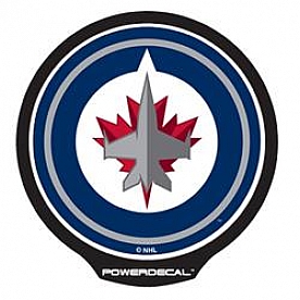 POWERDECAL Decal - Winnipeg Jets Plastic 4-1/2 Inch - PWR10301
