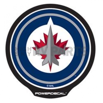 POWERDECAL Decal - Winnipeg Jets Plastic 4-1/2 Inch - PWR10301