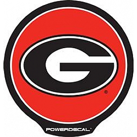 POWERDECAL Decal - University Of Georgia Logo Black Plastic 4-1/2 Inch - PWR110101