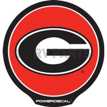 POWERDECAL Decal - University Of Georgia Logo Black Plastic 4-1/2 Inch - PWR110101