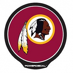 POWERDECAL Decal - Washington Redskins Logo Black Plastic 4-1/2 Inch - PWR1001