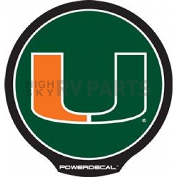 POWERDECAL Decal - Miami University Logo Black Plastic 4-1/2 Inch - PWR100301