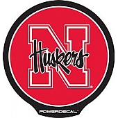 POWERDECAL Decal - University Of Nebraska Cornhuskers Logo Black Plastic 4-1/2 Inch - PWR410101
