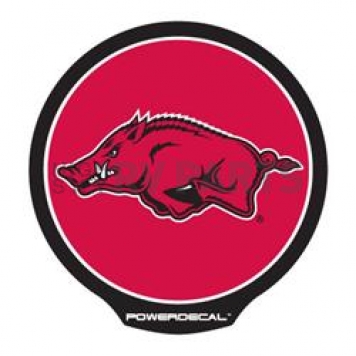 POWERDECAL Decal - University Of Arkansas Razorbacks Logo Black Plastic 4-1/2 Inch - PWR360101