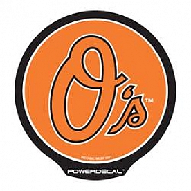 POWERDECAL Decal - Baltimore Orioles Logo Black Plastic 4-1/2 Inch - PWR3801
