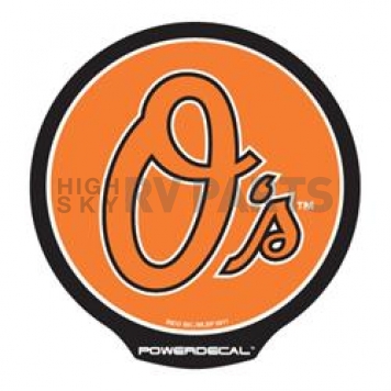 POWERDECAL Decal - Baltimore Orioles Logo Black Plastic 4-1/2 Inch - PWR3801