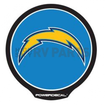 POWERDECAL Decal - San Diego Chargers Logo Black Plastic 4-1/2 Inch - PWR3401