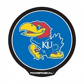 POWERDECAL Decal - Kansas University Logo Black Plastic 4-1/2 Inch - PWR310101