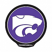 POWERDECAL Decal - Kansas State University Logo Black Plastic 4-1/2 Inch - PWR310201