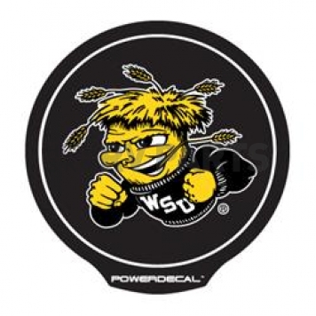 POWERDECAL Decal - Wichita State University Logo Black Plastic 4-1/2 Inch - PWR310301