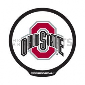 POWERDECAL Decal - Ohio State University Logo Black Plastic 4-1/2 Inch - PWR300101