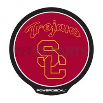 POWERDECAL Decal - University Of Southern California Trojans Logo Black Plastic 4-1/2 Inch - PWR290101
