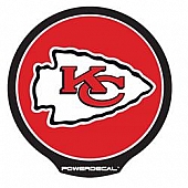 POWERDECAL Decal - Kansas City Chiefs Logo Black Plastic 4-1/2 Inch - PWR2701