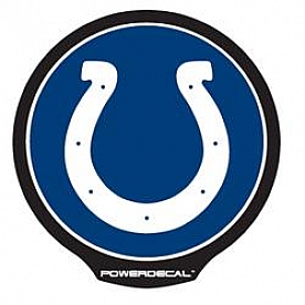 POWERDECAL Decal - Indianapolis Colts Logo Black Plastic 4-1/2 Inch - PWR2601