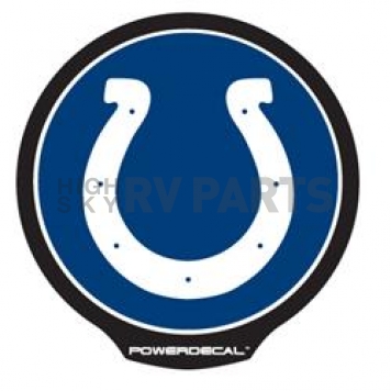 POWERDECAL Decal - Indianapolis Colts Logo Black Plastic 4-1/2 Inch - PWR2601