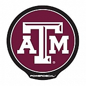 POWERDECAL Decal - Texas A&M University Logo Black Plastic 4-1/2 Inch - PWR260201