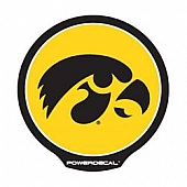 POWERDECAL Decal - University Of Iowa Hawkeyes Logo Black Plastic 4-1/2 Inch - PWR250101