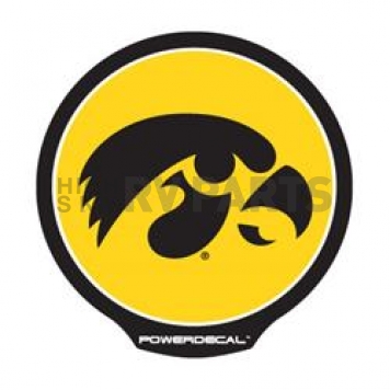 POWERDECAL Decal - University Of Iowa Hawkeyes Logo Black Plastic 4-1/2 Inch - PWR250101