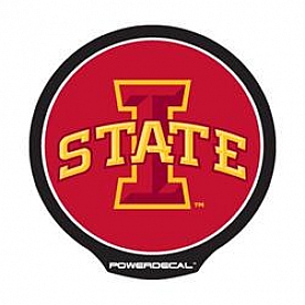 POWERDECAL Decal - Iowa State University Logo Black Plastic 4-1/2 Inch - PWR250201