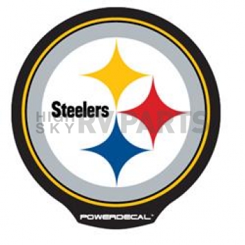 POWERDECAL Decal - Pittsburgh Steelers Logo Black Plastic 4-1/2 Inch - PWR2302