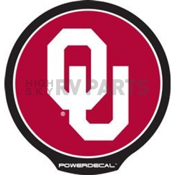 POWERDECAL Decal - Oklahoma Logo Black Plastic 4-1/2 Inch - PWR230201
