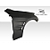 Extreme Dimensions Fender - Fiberglass Black Primered Set Of 2 - 104207