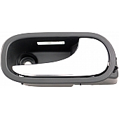 Help! By Dorman Interior Door Handle - Plastic Black Housing With Silver Lever Single - 81869