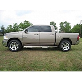 N-Fab Nerf Bar - Truck Wheel to Wheel Black Matte Textured Powder Coated Steel Round - D0989CCTX