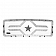 RBP (Rolling Big Power) Grille Insert - Chrome Plated Stainless Steel Rectangular - 551564