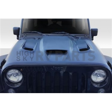 Extreme Dimensions Hood - Fiberglass Reinforced Plastic Black - Hellcat - 113214