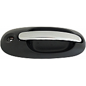 Help! By Dorman Exterior Door Handle - Plastic Silver Lever And Black Housing Single - 93604