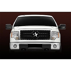 RBP (Rolling Big Power) Grille Insert - Black Powder Coated  Rectangular - 651568