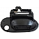 Help! By Dorman Exterior Door Handle - Plastic Black Single - 83171
