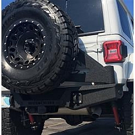 Iron Cross Bumper 1-Piece Stubby Base Steel Black - GP2202BUM